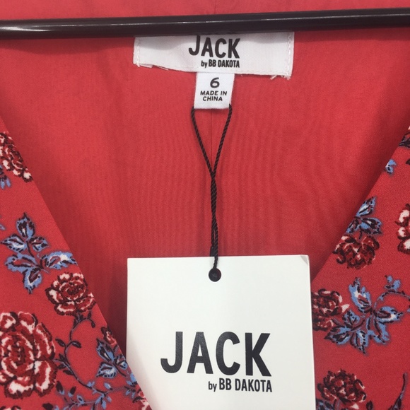 Jack Friendly Fire Bella Rose Printed Wrap Dress - Picture 6 of 6